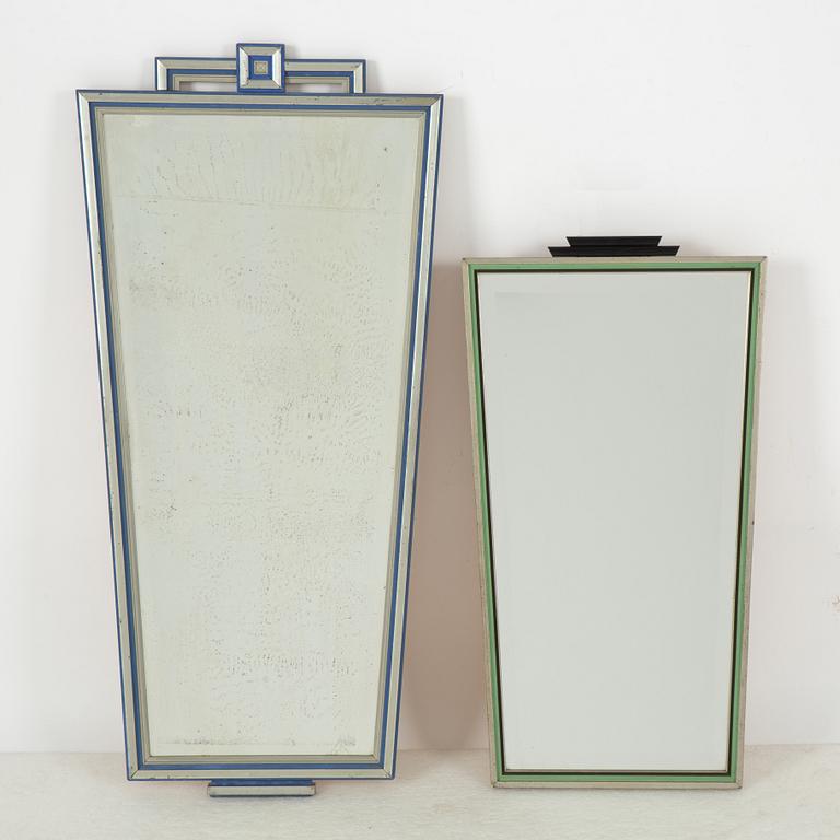 Two Swedish mirrors, 1930's.