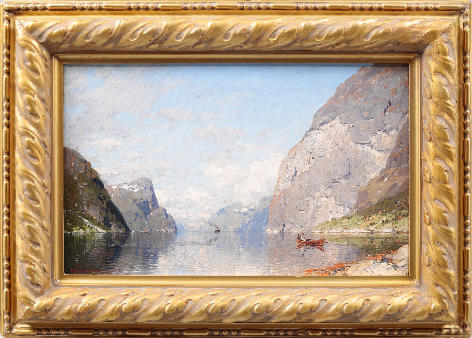 GEORG ANTON RASMUSSEN, olja på duk, signerad.