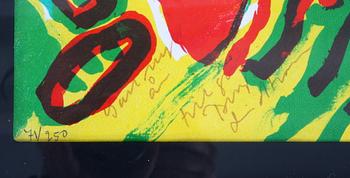 LINDSTRÖM, BENGT, färglitografi, dedicerad o numr 71/250.