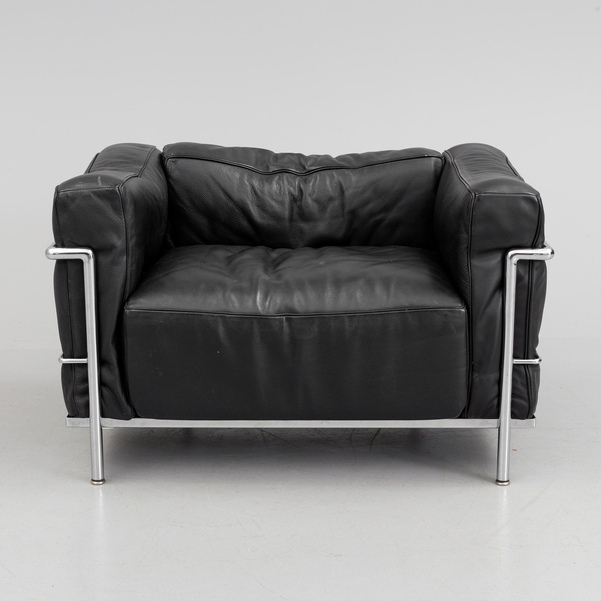 LE CORBUSIER, fåtölj, "LC3", Cassina.