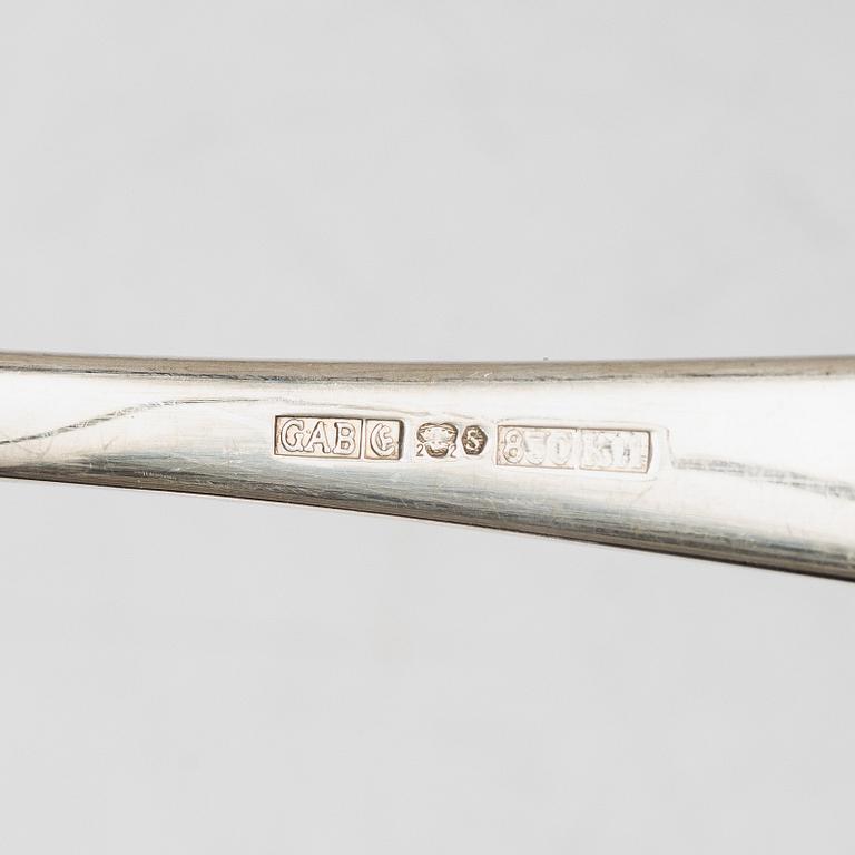 A Swedish silver cutlery set, 'Chippendale' pattern, Mema, GAB, some with year mark Eskilstuna 2010 ( 72 pieces).