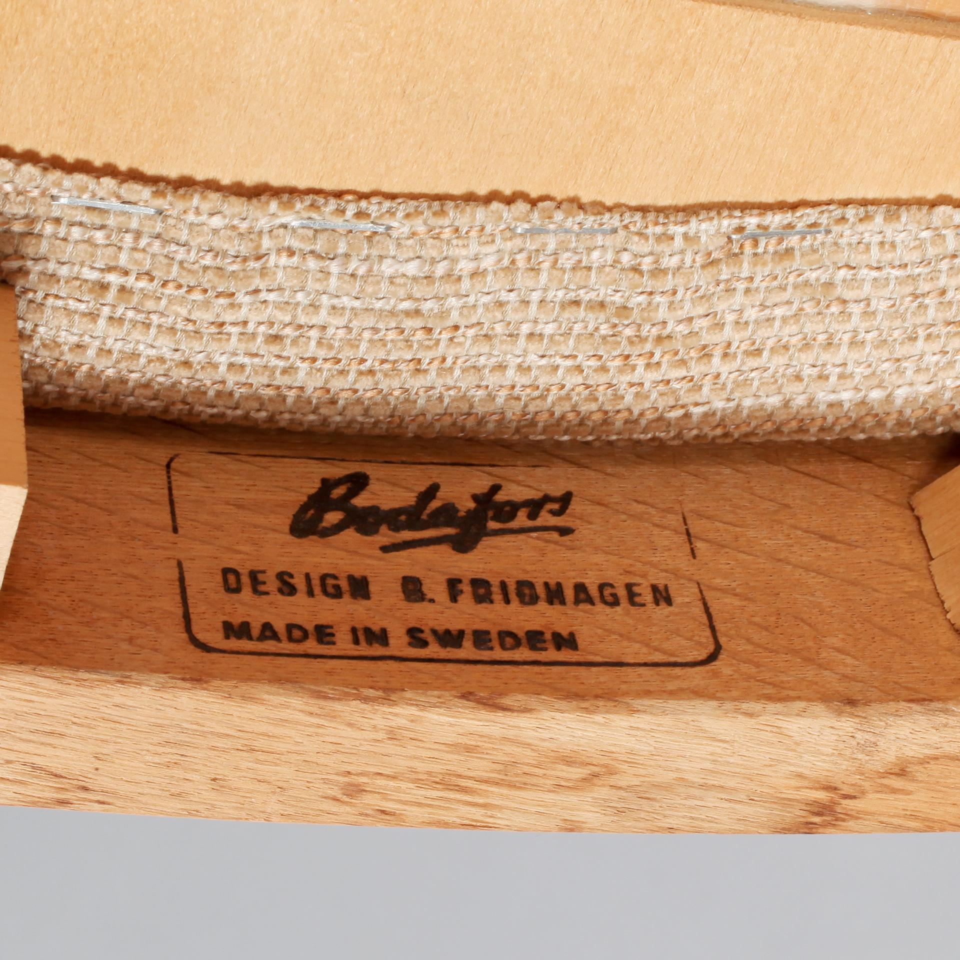 STOLAR, 4 st, Bertil Fridhagen, Bodafors, 1900-talets andra hälft.