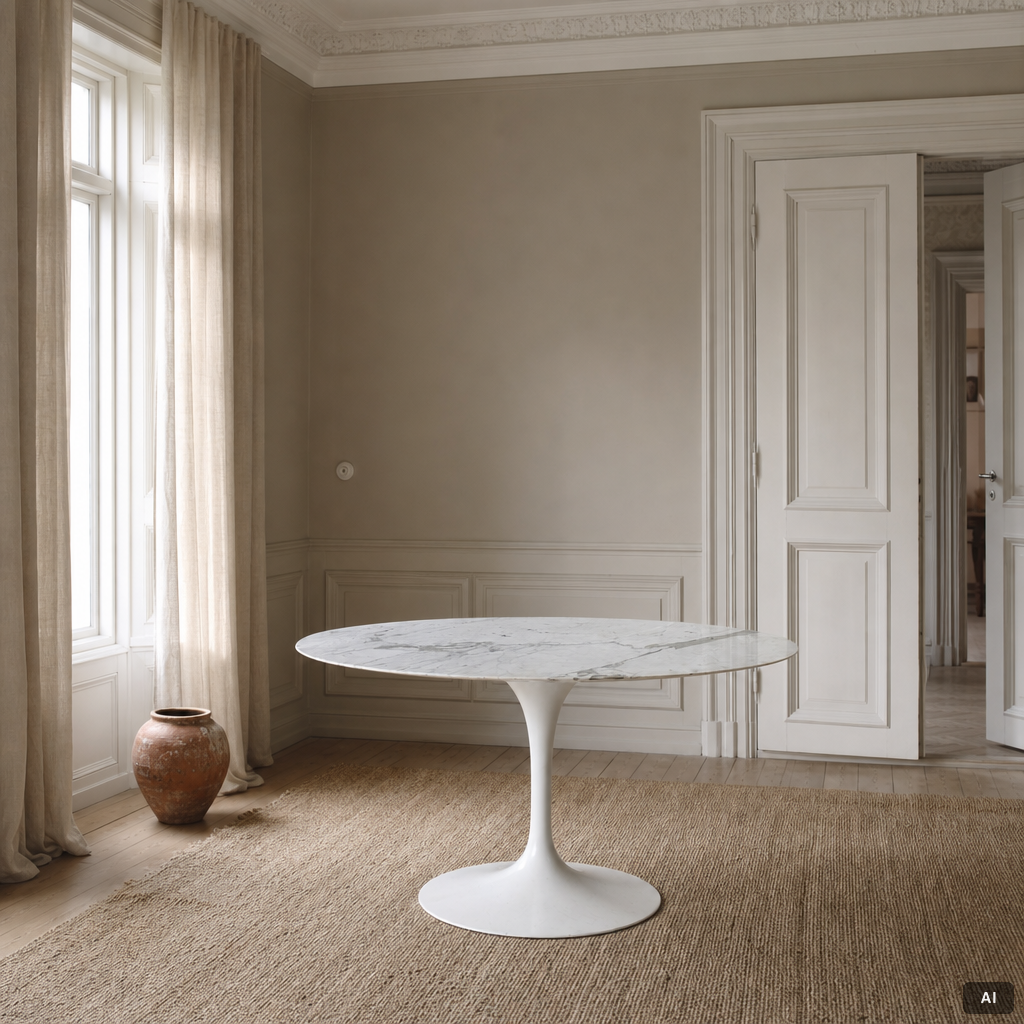 Eero Saarinen, a 'Tulip' dining table.