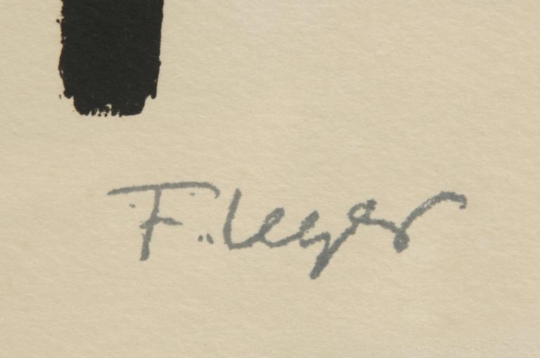 FERNAND LÉGER, efter, färglitografi, sign i trycket, numr 77/180.