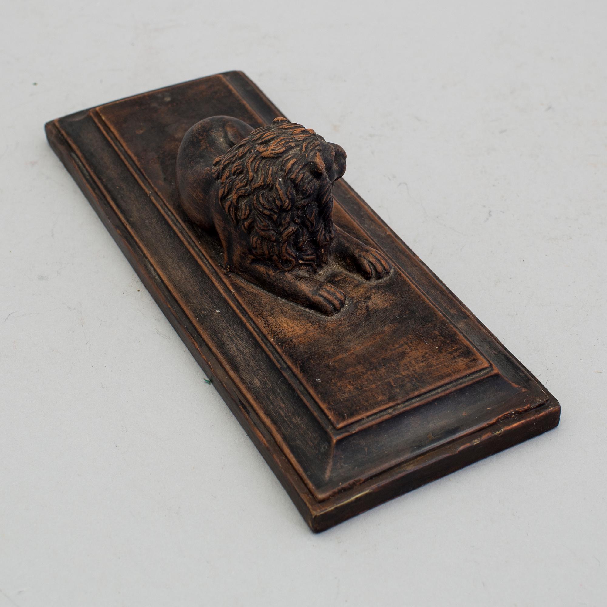 A mid 1800s terracotta paperweight.