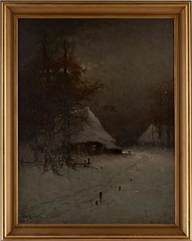 ELIS LINDGREN, olja på duk. Signerad.