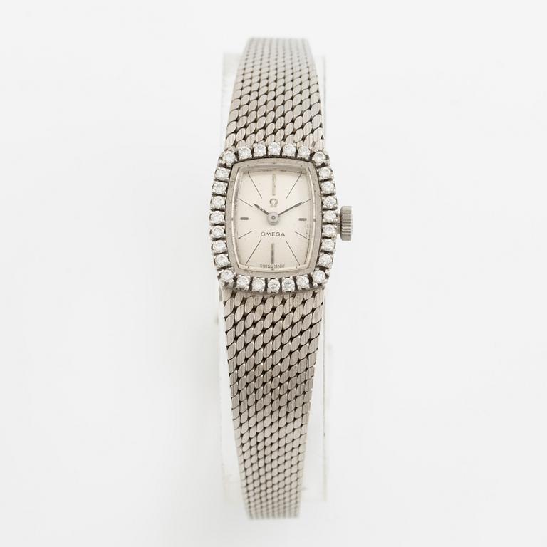 Omega, wristwatch, 15 x 18 mm.