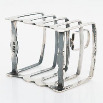 Atkin Brothers, toastrack, sterlingsilver, Sheffield, England 1936.