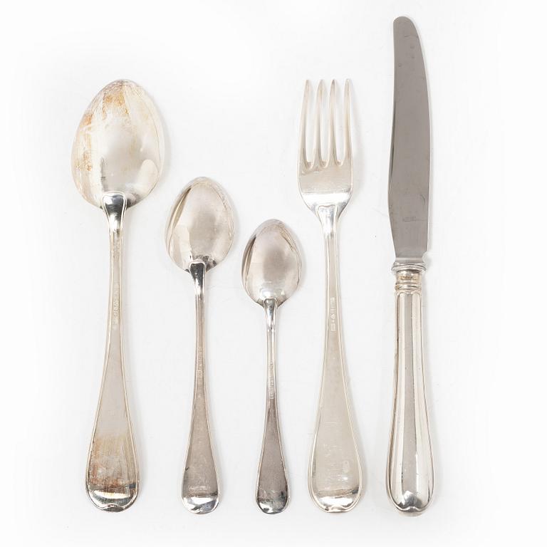 A 60-piece silver cutlery service, model Swedish, GAB, Eskilstuna, 1974-84.