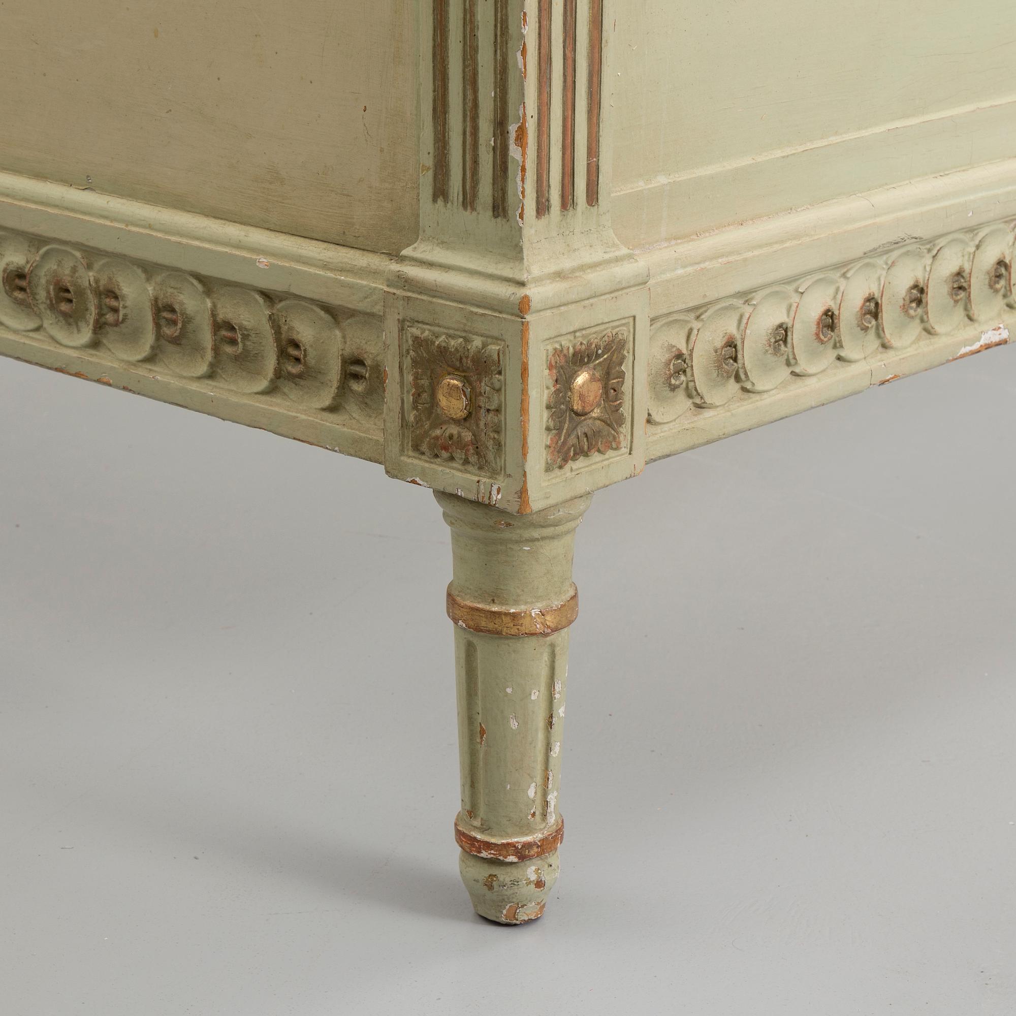A late 18th century Gustavian bed.