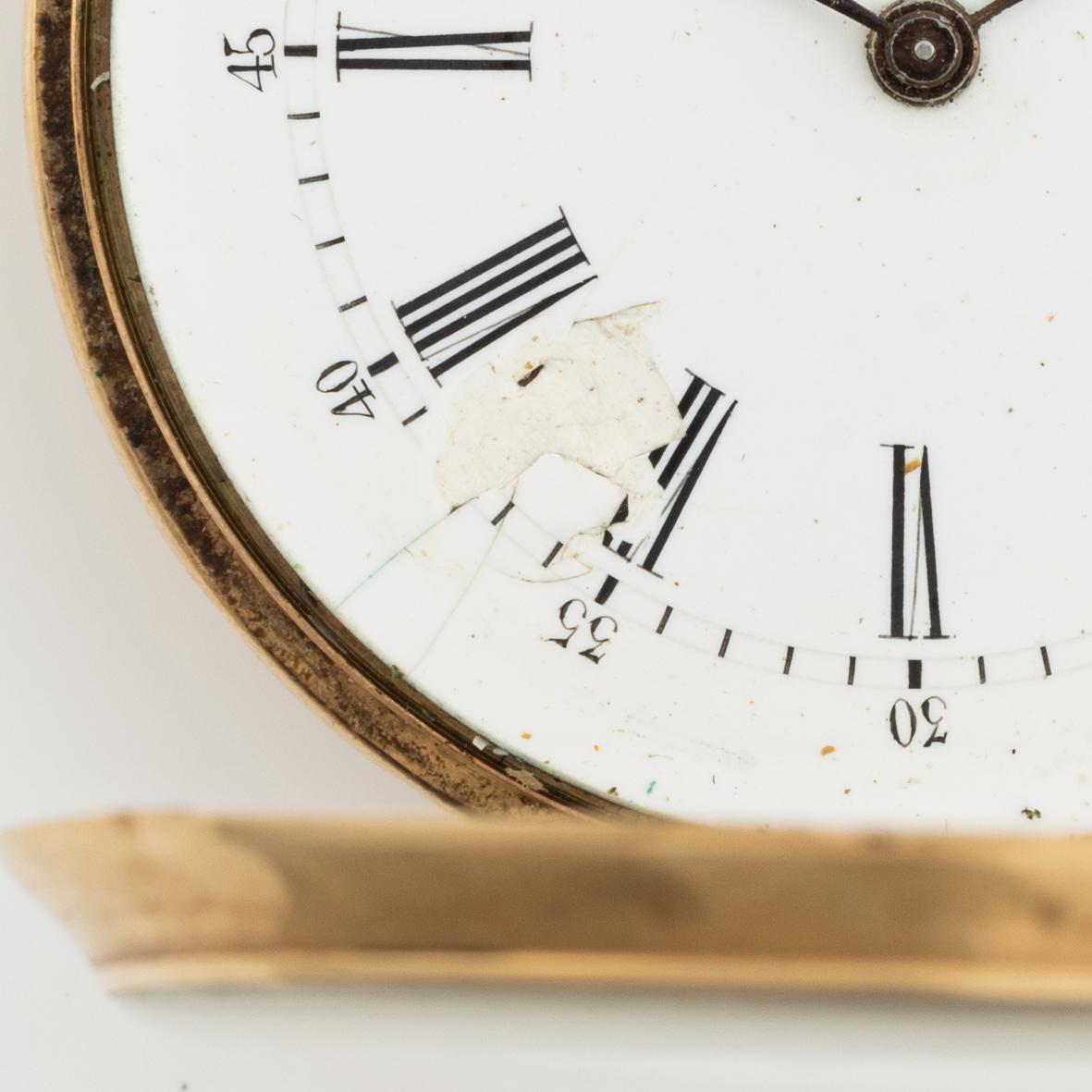 Pocket watch, 14K gold, 37 mm.