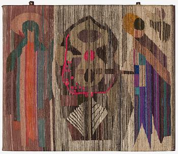 Oili Mäki, a tapestry, signed Oili Mäki.