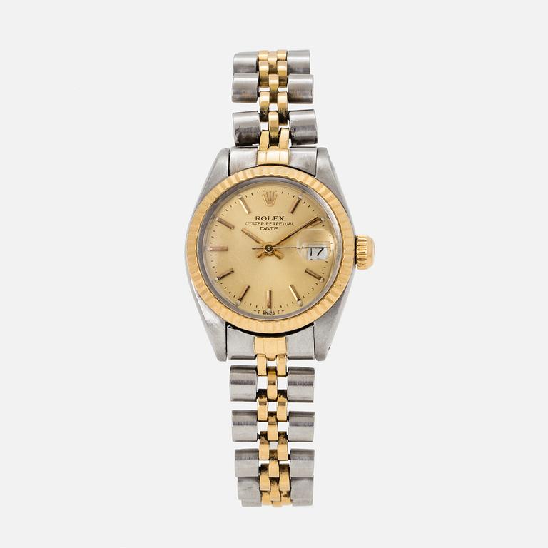ROLEX, Oyster Perpetual, Date, wristwatch, 26 mm,