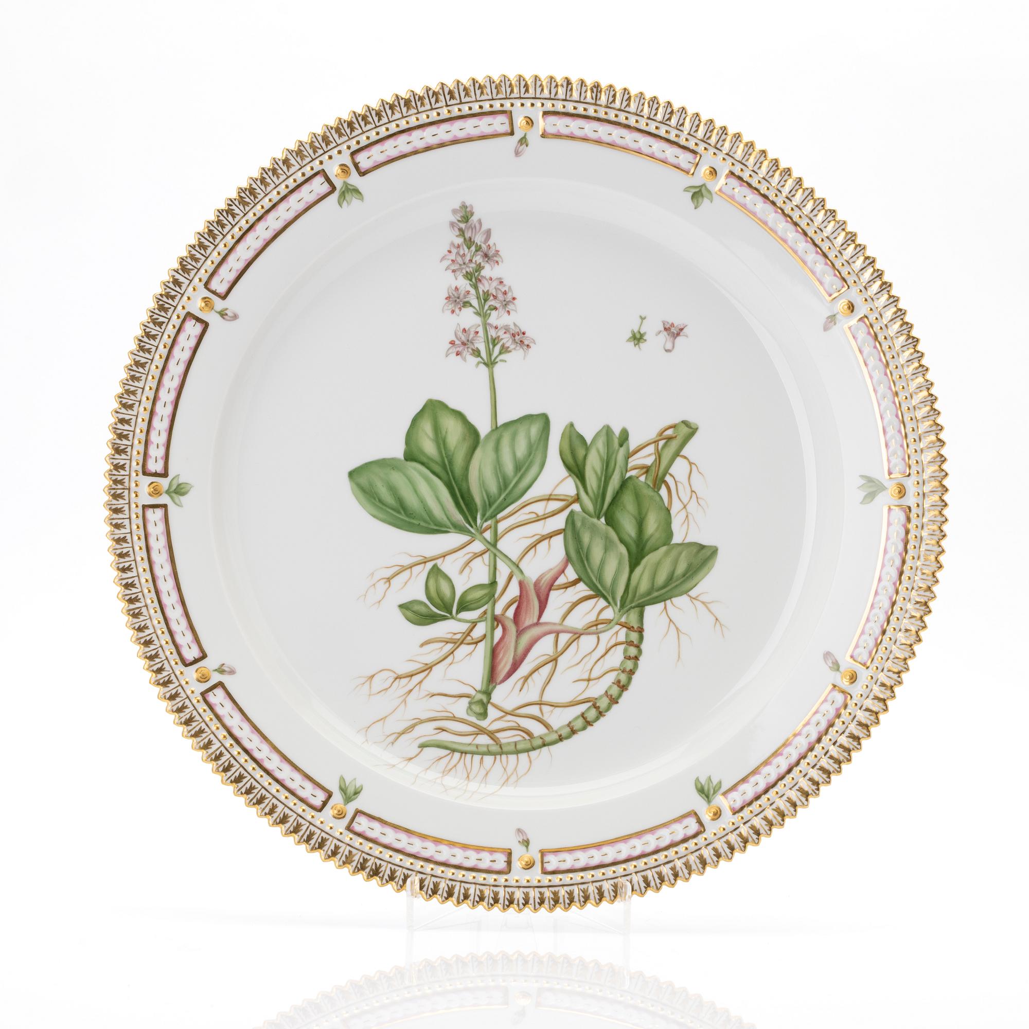Fat, porslin, "Flora Danica", Royal Copenhagen, Danmark, 1900-tal.