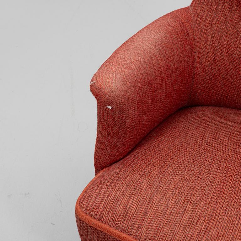Carl Malmsten, armchair, "Farmor", AB O.H. Sjögren, Tranås, second half of the 20th century.