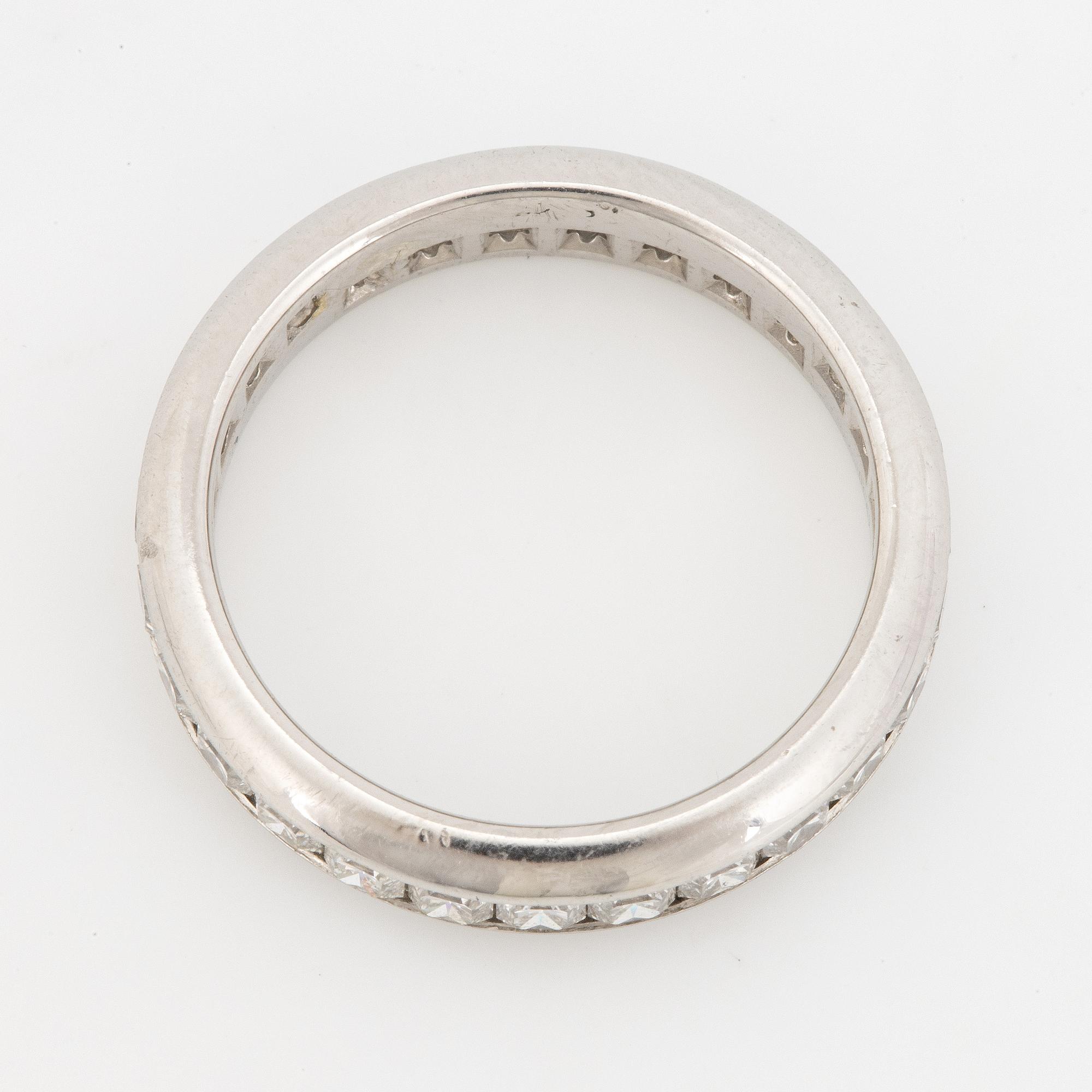 Tiffany & Co, Lucida diamond eternity band ring, platinum.