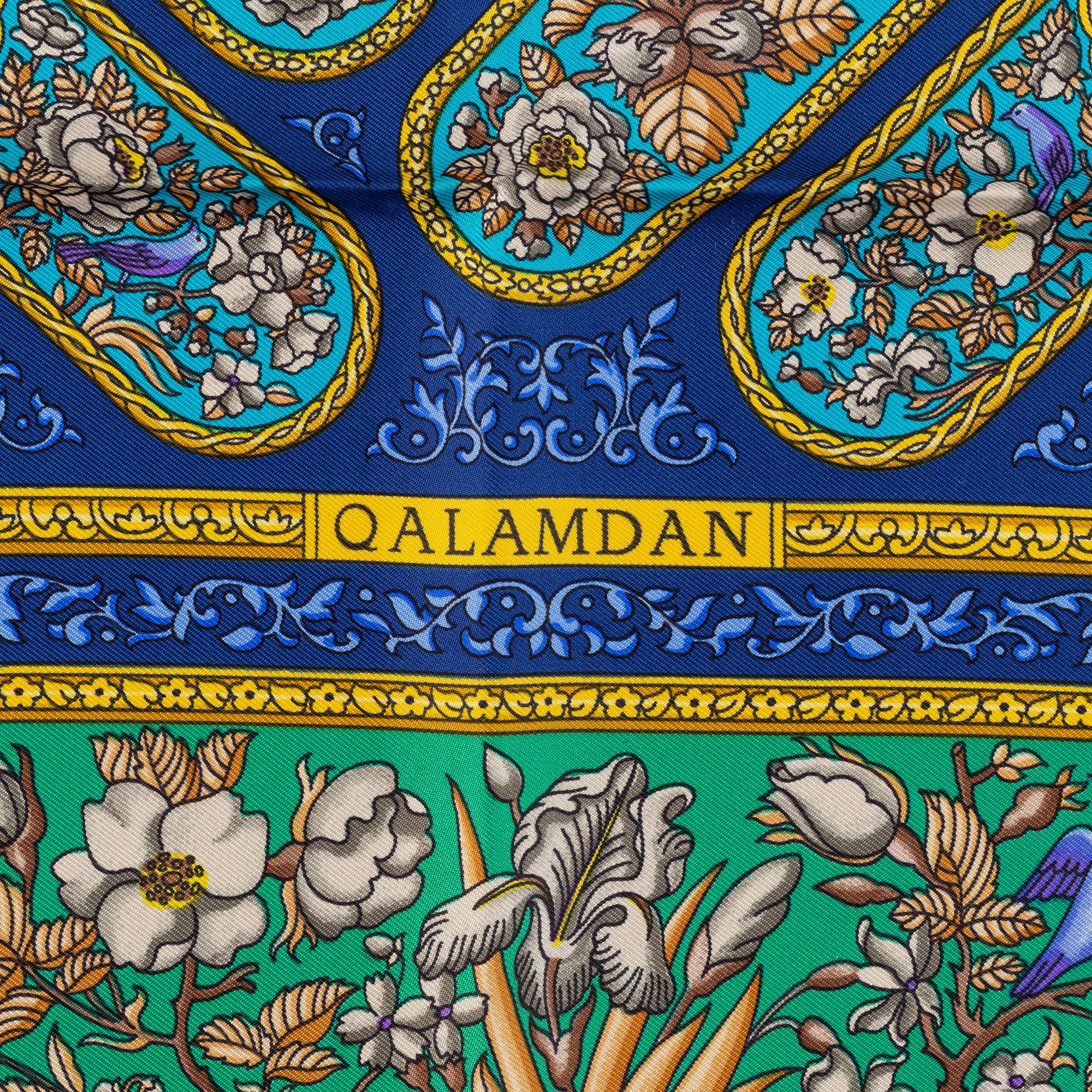 Hermès, a 'Qalamdan' silk scarf.