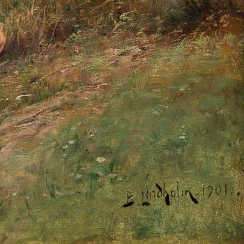 BERNDT LINDHOLM, olja på duk, signerad och daterad 1901.