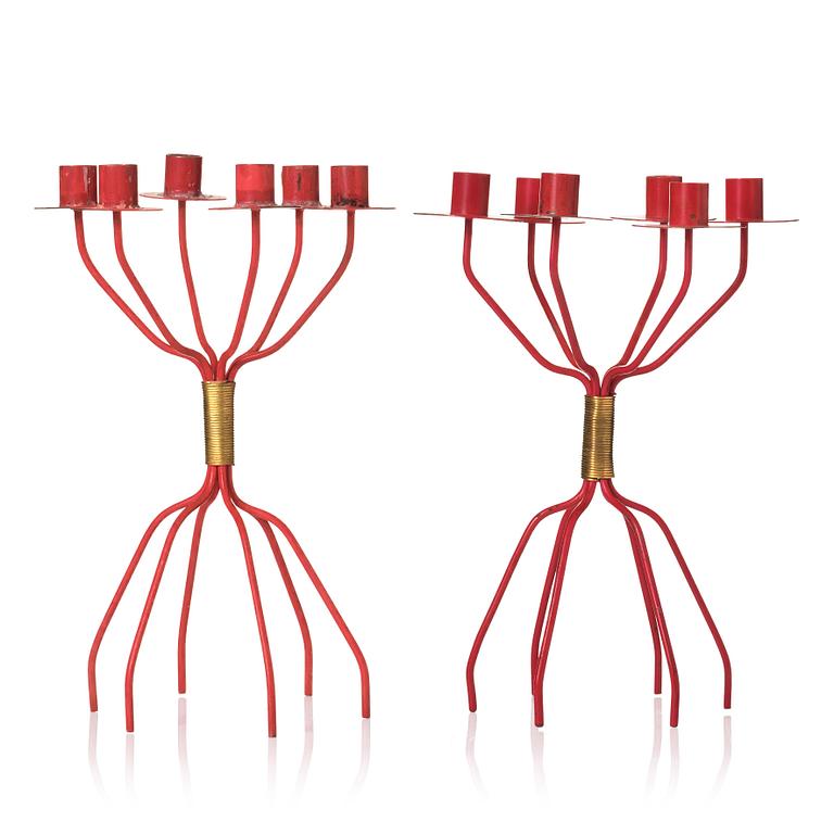 Hans-Agne Jakobsson, kandelabrar 1 par, "S 557", Hans-Agne Jakobsson AB, Åhus, 1950-tal.