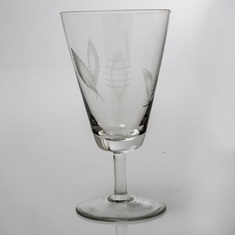 A set of glass tableware, 26 pcs, by Rosenthal, second half of the 20th century.
