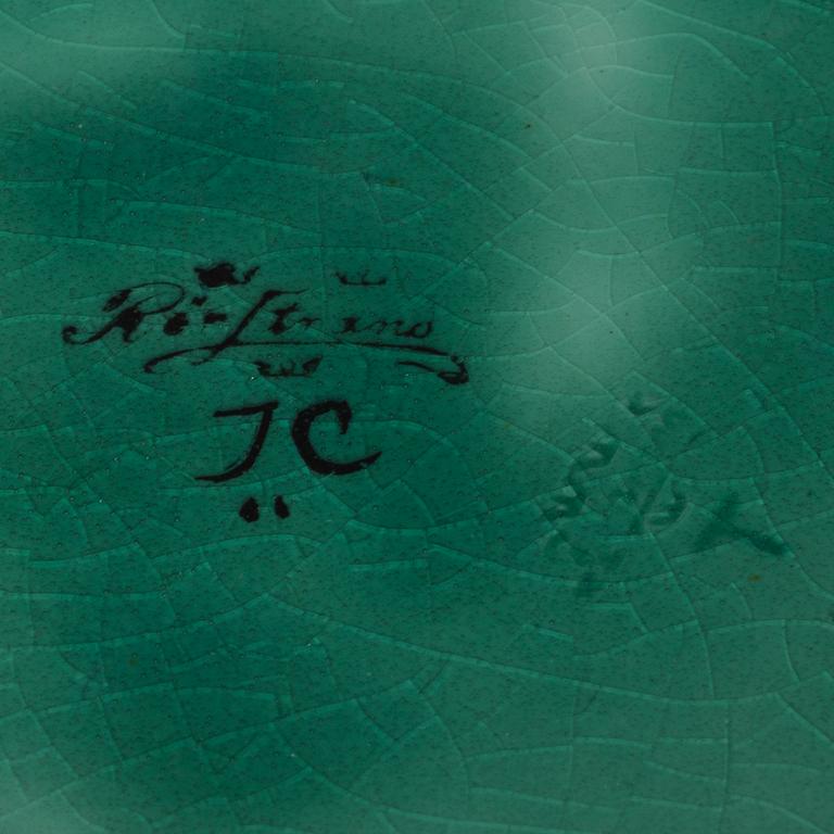 ILSE CLAESSON, "Serie V", bålskål, flintgods. Rörstrand 1930-tal.