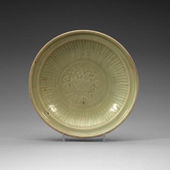 131. A celadon glazed dish, Ming dynasty (1368-1644).