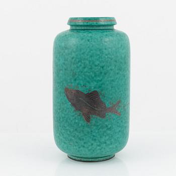 Wilhelm Kåge, an 'Argenta' stoneware vase, Gustavsberg.