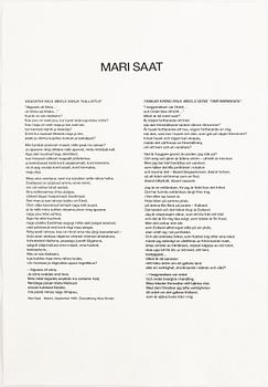 Raul Meel, portfolio with 6 silkscreen in colours, 1989, signed X/X.