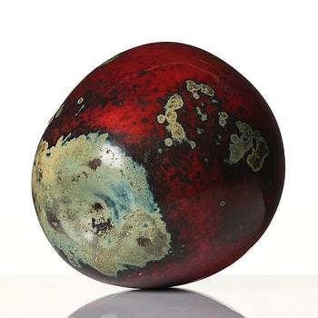Hans Hedberg, a faience scupture of an apple, Biot, France, ca 1986.
