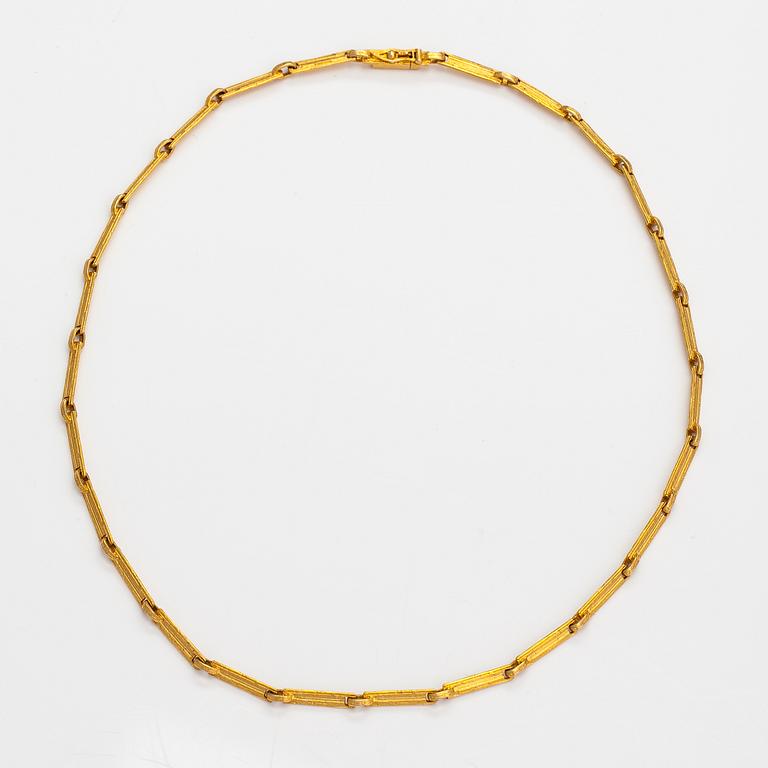 Björn Weckström, "Nile", a 14K gold necklace. Lapponia 1978.