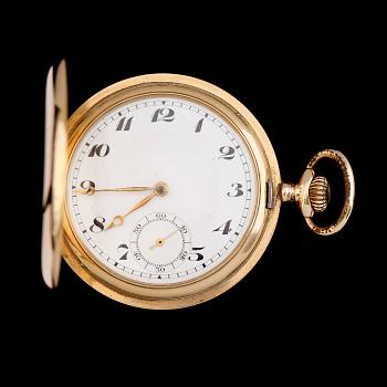 FICKUR, 14K guld, savonett, 1900-talets första hälft.