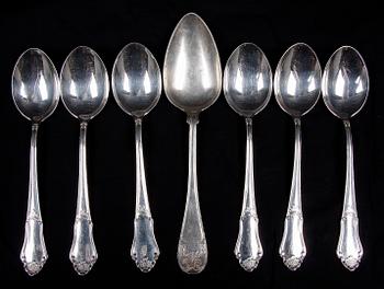 PARTI BESTICK, 20 delar, silver, 1800/1900-tal, vikt 470 g.