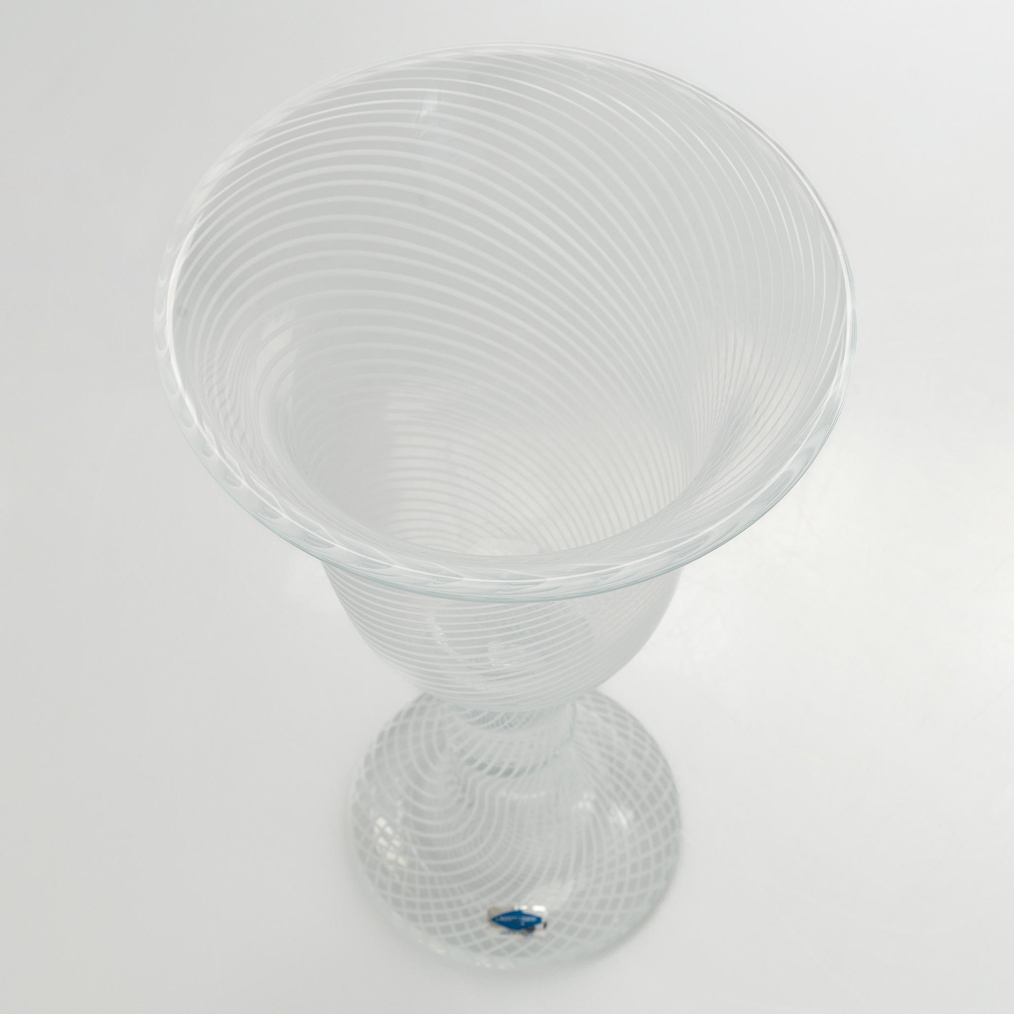 Heikki Orvola, pokal/vas, glas, signerad Heikki Orvola Nuutajärvi Iittala.