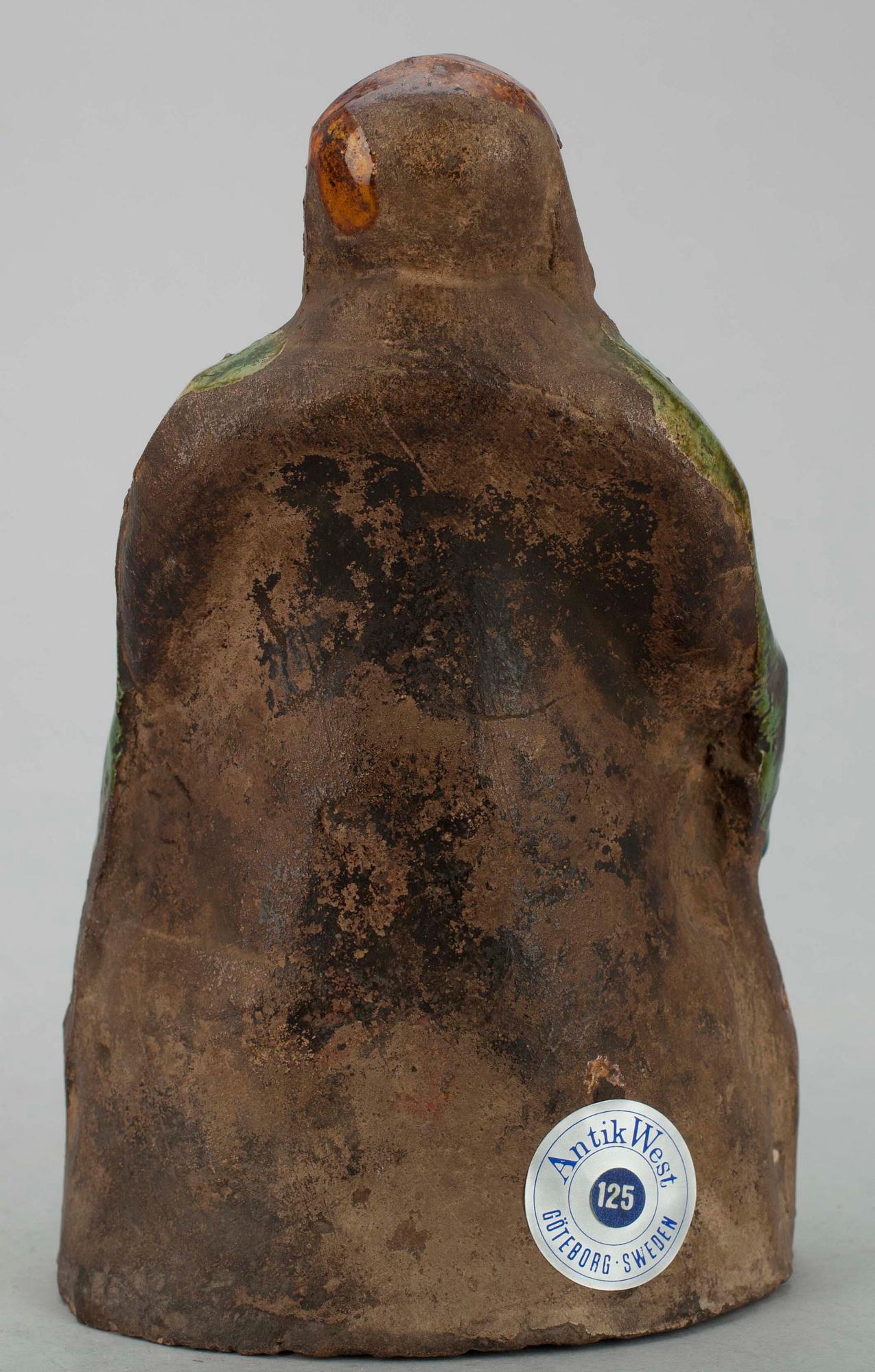 SKULPTUR, lergods, Kina, möjligen Ming dynastin.
