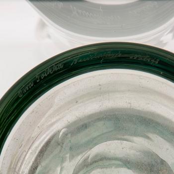 OIVA TOIKKA, GLASS SCULPTURE. Pompom vase. Sign. Oiva Toikka Nuutajärvi Notsjö, late 1960s.