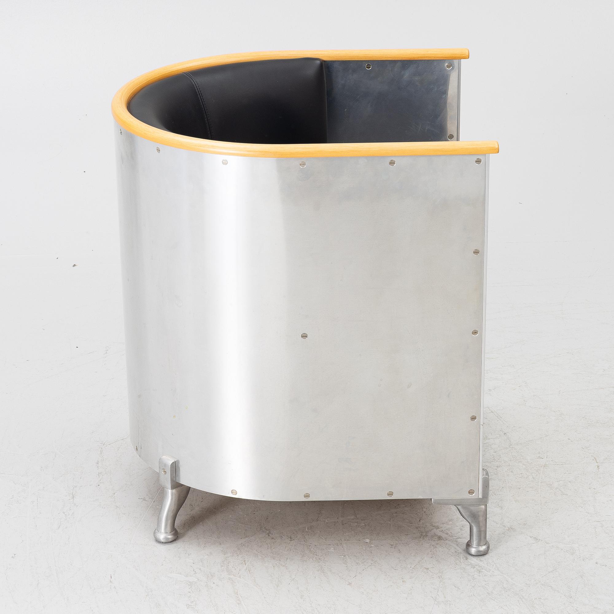 Mats Theselius, Armchair, "Aluminium", Källemo, Värnamo, Sweden.