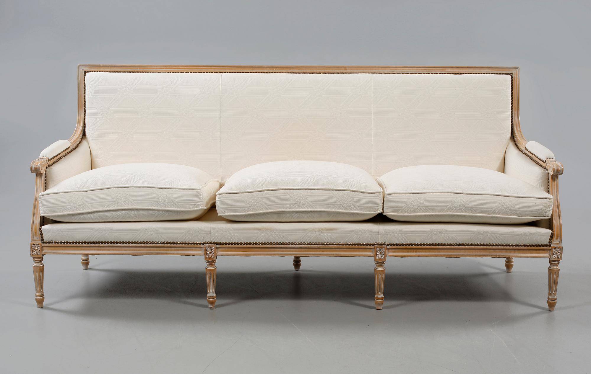 SOFFA, gustaviansk stil, 1900-talets slut.