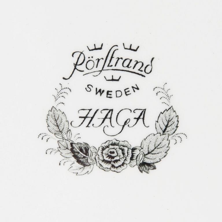 TESERVIS, 14 delar, "Haga" Rörstrand, 1900-talets mitt.