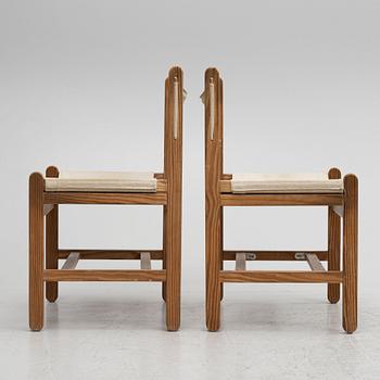 Peter Ole Schiønning, five chairs, Niels Eilersen, Denmark, 1960's.