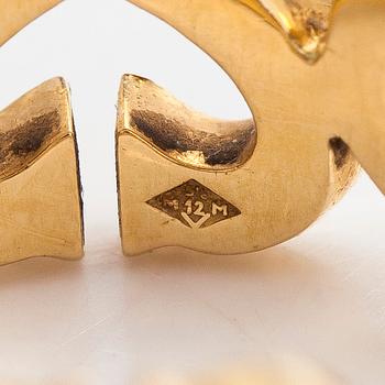 Cartier,  sormus, "C de Cartier", 18K kultaa ja timantteja.