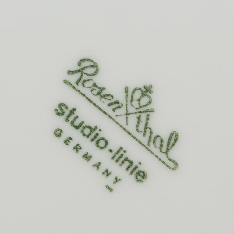 SERVISDELAR, 9 delar, porslin, "Suomi", Timo Sarpaneva, Rosenthal Studio-linie.