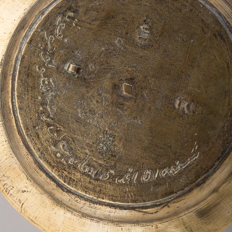 A bronze plate, probably 17th century.