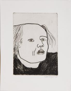 ETCHINGS, 6 pieces, one of wich Hans Wigert.