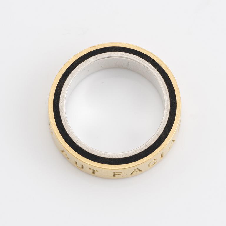 Elmqvist & Roll, sterling silver, bakelite , 18K guld.