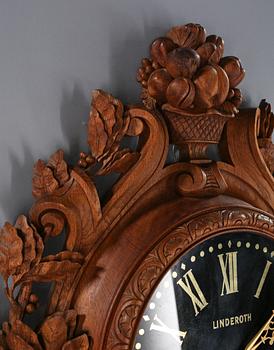 VÄGGUR, Linderoth, Stockholm, daterat 1874.