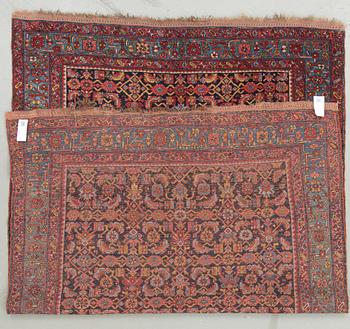 A semi-antique west persian around 212 x 143 cm.