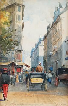 454. Anna Palm de Rosa, Street life in Paris.
