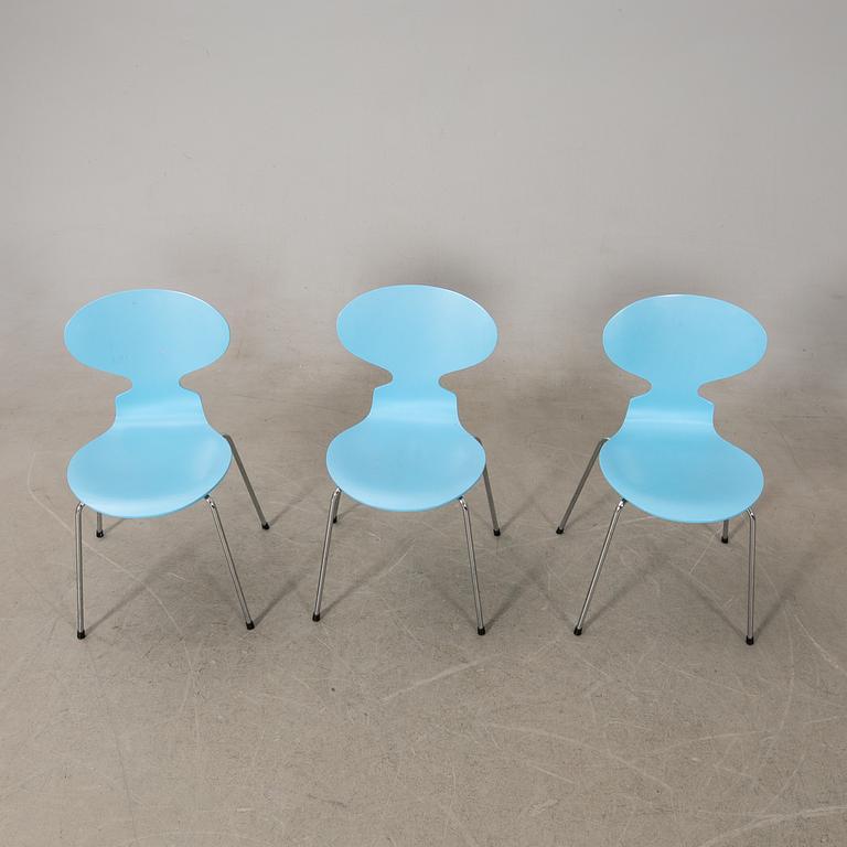 Arne Jacobsen, chairs 6 pcs, "Ant", Fritz Hansen, 1993.