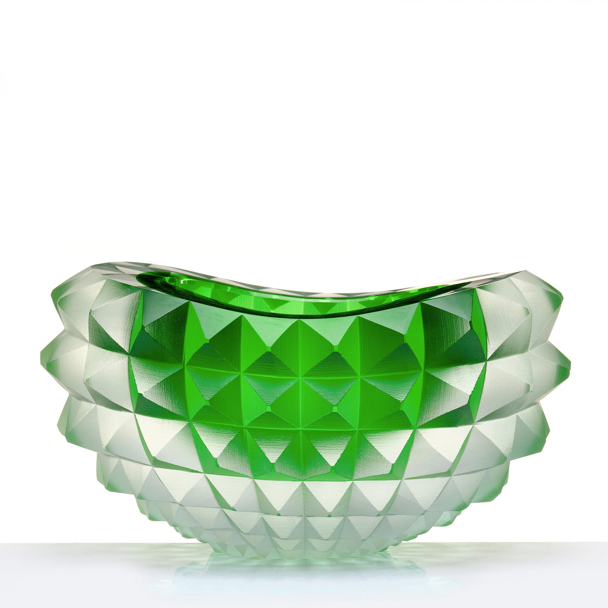 Mårten Medbo, a cut glass bowl, "Core", Ajeto Glassworks, Novy Bor, Czech Republic, 2010, ed. 1/4.