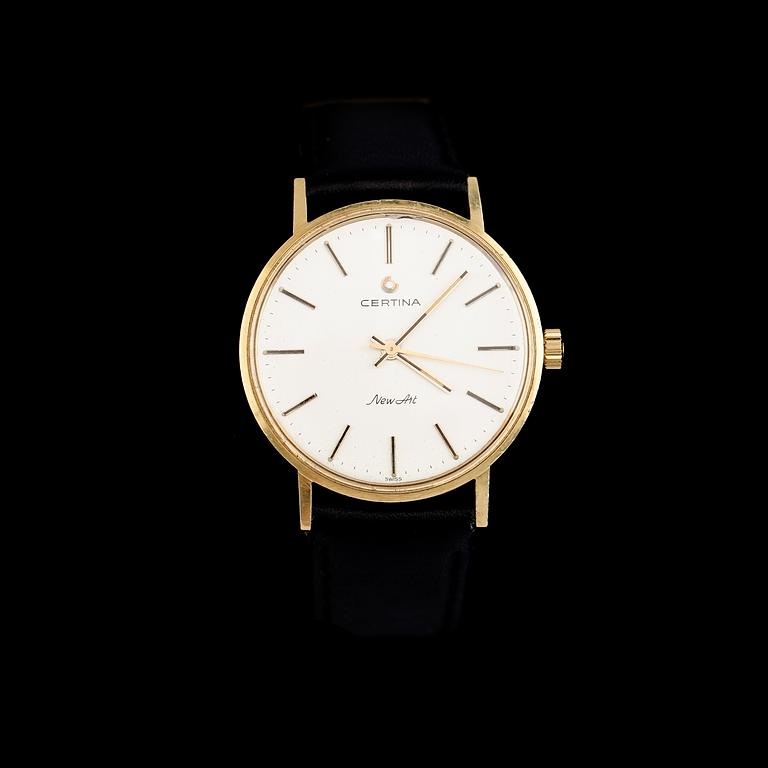 ARMBANDSUR, 18K guld, Certina New Art, 1900-talets andra hälft.